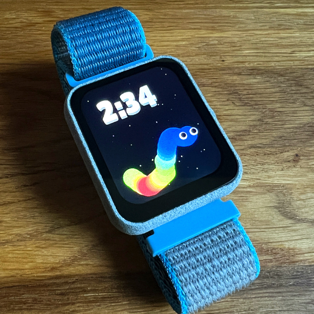 Canary caterpillar watch face